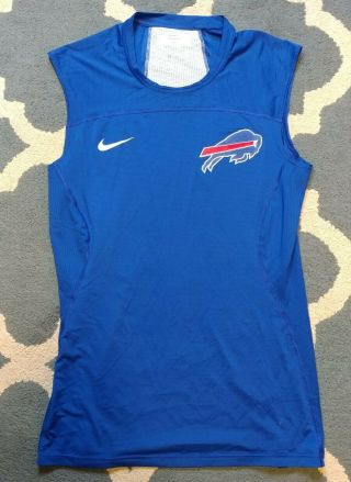 Buffalo Bills Player Team Issued Nike Compression Shirt Nfl Xl Laundry Tag