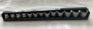 Vintage Sk Wayne 7mm - 19mm Metric 3/8 " Drive 6 Point Socket Set With Tray