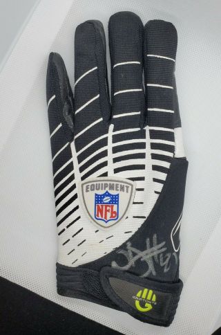 Nate Burleson Autograph Signed Game Glove Seattle Seahawks Nfl