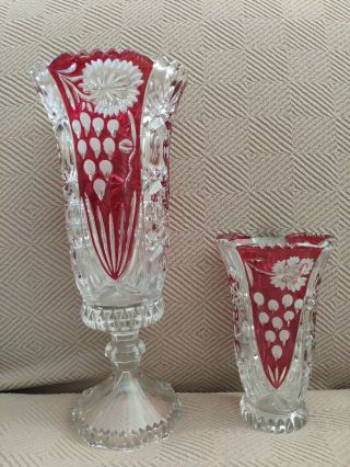 Vintage Anna Hutte Bleikristall Vases