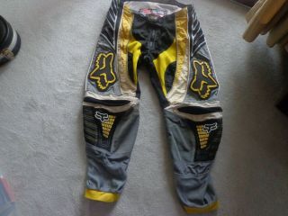 Fox Racing Vintage 360motion - Mens Pants Size 36 Yellow/black/grey