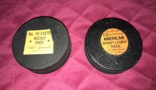 Vintage Ccm Art Ross American Hockey League Puck & Phil Esposito No.  39 {{ }}