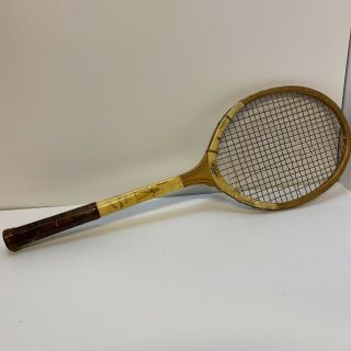 Vintage Wilson Wooden Tennis Racket Alice Marble Signature Model