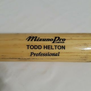 Mizuno Pro Limited Todd Helton Professional Baseball Bat 34 "