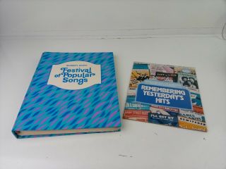 Vintage Readers Digest Festival Of Popular Songs.  Piano Sheet.  Music Book.  1977