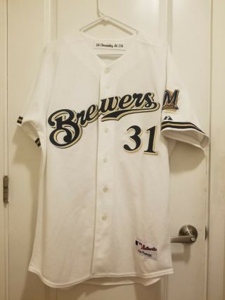 2004 Game Worn Majestic Adrian Hernandez Milwaukee Brewers Jersey Size 46