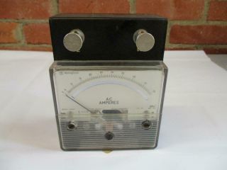 Vintage Westinghouse Ac Amperes Meter Type Pa - 141