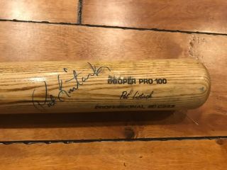 Pat Listach Milwaukee Brewers Auto Signed Cooper Game Bat 33.  5 "