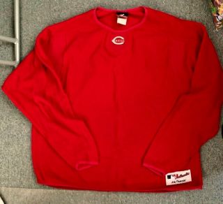 Dusty Baker Game Pullover Jacket Jersey Cincinnati Reds