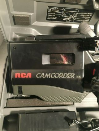 Vintage RCA Pro Edit VHS Camcorder Video Camera 8X Zoom CC415 1436 3