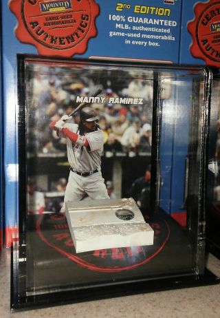 Manny Ramirez Boston Red Sox 2007 Mounted Memories Game Base Display Case