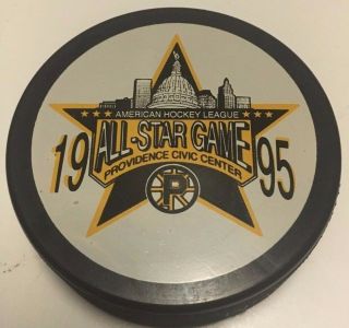 1995 Ahl All - Star Game Hockey Puck Providence Bruins