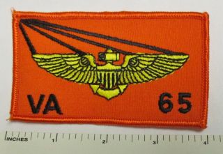 Us Navy Va - 65 Attack Squadron Atkron 65 Pilot Wings Patch Vintage