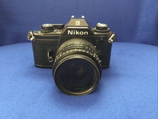 Vintage Nikon Em Camera Series E 50mm 1:1.  8 With Lens