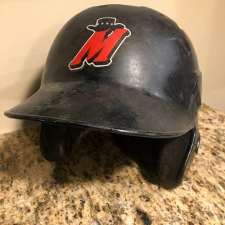 High Desert Mavericks Game Minor League Baseball Batting Helmet Cracked