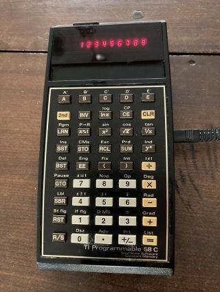 Vintage Texas Instruments Programmable 58C Calculator 2