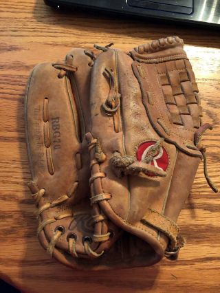 Vtg.  Rawlings Rbg70 11 " Steve Carlton Leather Baseball Glove Left Hand Throw