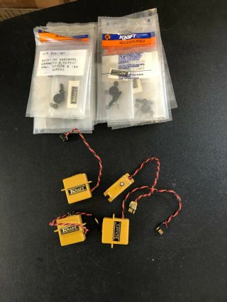 Vintage Kraft Systems Kps - 18 Micro Servos And Accessories