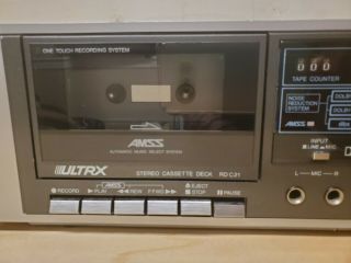 Vintage Sanyo Ultrx RD C21 Stereo Cassette Deck/ Fast 2