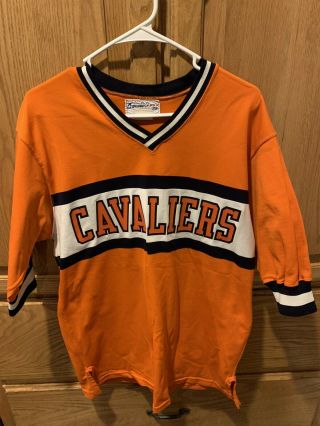 Mid 80’s Virginia Cavaliers Basketball Game Worn Warmup Jersey Shirt