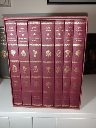 Folio Society Jane Austen 7 Volume Set Classic Fiction Pride Sense Emma Books