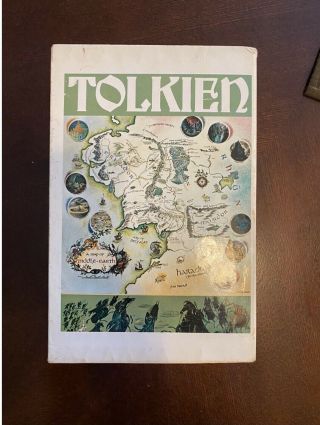 Vintage Jrr Tolkien Lord Of The Rings Trilogy 1975 Box Set 4th Edition
