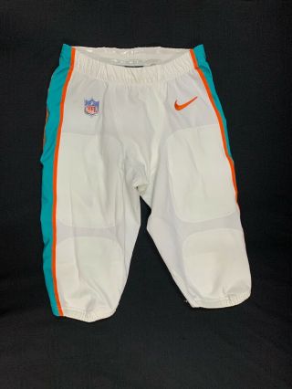22 Miami Dolphins Nike Game White Pants Size - 32 2018/2019 Season