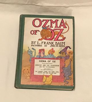 Ozma Of Oz,  Probable 1920/30s Reprint Of 1907,  35,  Color Drawings,