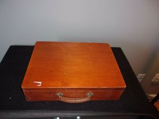Vintage Artists Wooden Case Paint Box