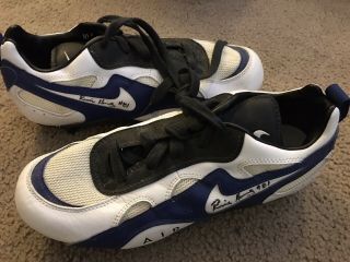Seattle Seahawks Ronnie Harris Signed Game Cleats 1994 - 1998 Autographed
