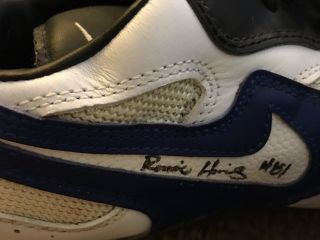 Seattle Seahawks Ronnie Harris Signed Game Cleats 1994 - 1998 Autographed 3