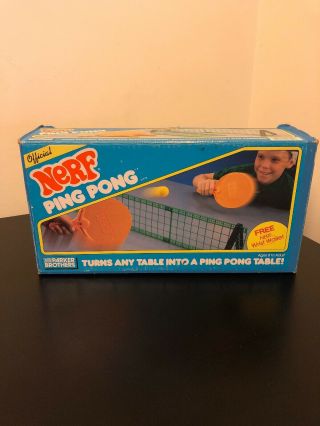 Vintage Official Nerf Ping Pong Parker Brothers 1980s
