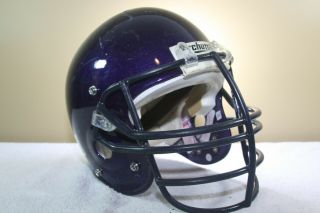 Schutt Vtg Adult Air Advantage Football Helmet Med Met Purple Game Worn 134