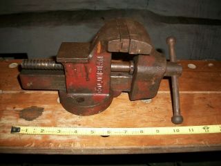 Vintage Columbian No.  143 Bench Vise 3 1/2 " With Removeable Pipe Jaws