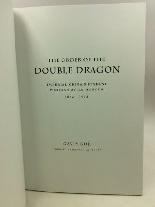 THE ORDER OF THE DOUBLE DRAGON - Gavin Goh - 2012 - Chinese orders,  decorations 2