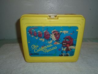 Vintage 1987 The California Raisins Thermos Plastic Lunch Box And Thermos