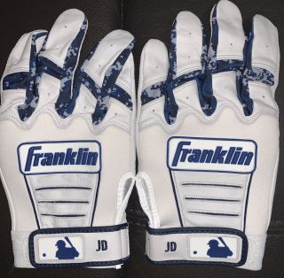 J.  D Martinez Game Authentic Batting Gloves Boston Red Sox,  Large Size.