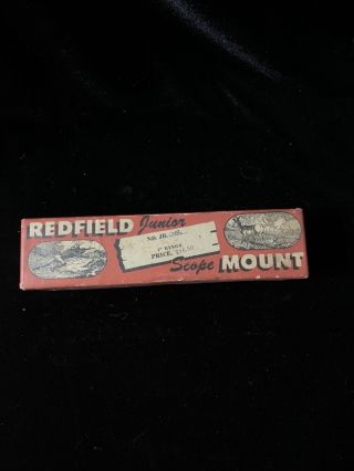 Vintage Redfield Junior Scope Mount No.  Jr.  Enf.  1” Rings