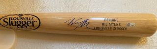 San Diego Padres Wil Myers Mlb Autographed Baseball Bat Louisville Slugger
