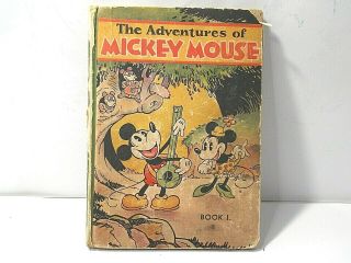 1931 The Adventures Of Mickey Mouse Book 1 First Edition