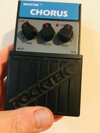 Rocktek Chorus Pedal Chr - 01,  Vintage,  1980s,  With Box