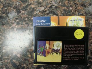 Vintage Tandy Trs - 80 Castle Of Tharoggad Game Cartridge With Booklet 26 - 3159