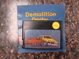 Vintage Tandy Trs - 80 Demolition Derby Game Cartridge With Booklet 26 - 3044