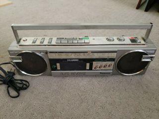Vintage 80’s Panasonic Rx - F9 Stereo Am - Fm Cassette Tape Boom Box