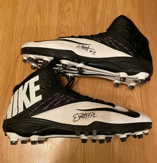 Eben Britton Chicago Bears Autographed Signed Player Issued Worn Cleats W/coa