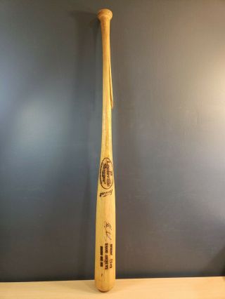 Shane Andrews Game Bat Autographed Boston Red Sox Montreal Expos Cracked