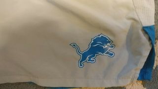 Detroit Lions Nike On Field Game Worn Team Player Issued Practice Shorts 3