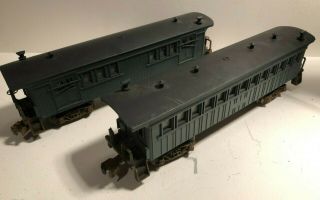 Lionel Vintage O W&a.  R.  R.  Passenger Cars; 1865,  1866 [2] Restored & Repainted
