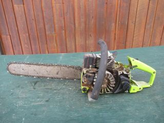 Vintage Poulan Counter Vibe Chainsaw Chain Saw With 16 " Bar