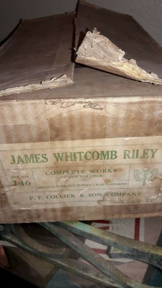 The Complete Of James Whitcomb Riley (1916) All 10 Vols. ,  Memorial Ed.